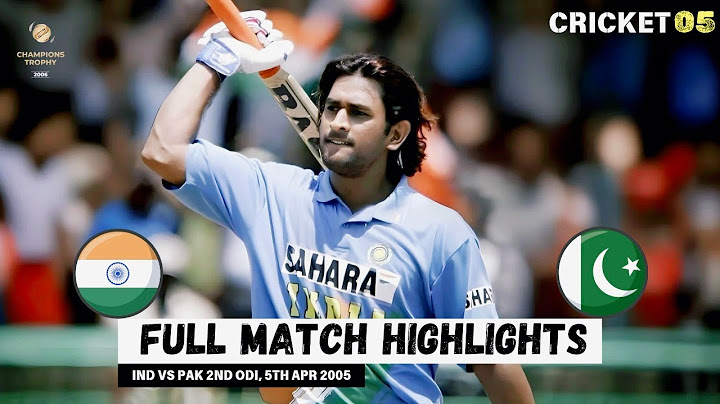 Ind vs Pak 2005, Semi Final Full Match Highlights #championstrophy2025
