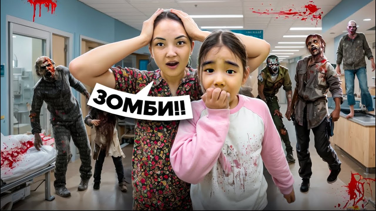 |-часть ЖАСМИНА ГА ДАУ УКОЛ САЛАМЫЗ ДЕДІ 🥹БОЛЬНИЦАНЫҢ БАРЛЫҒЫН ЗОМБИИИЛАР БАСЫП КЕТТІ 🤒😱🏥⛑️