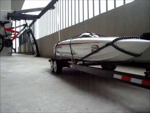 RC Boat Trailer (Mystic 29 or Miss Geico) - YouTube