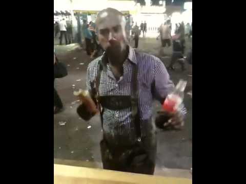 Oktoberfest 2011 - Drunk black man - YouTube