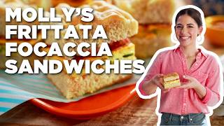 Molly Yehs Bacon Frittata Focaccia Sandwiches Girl Meets Farm Food Network