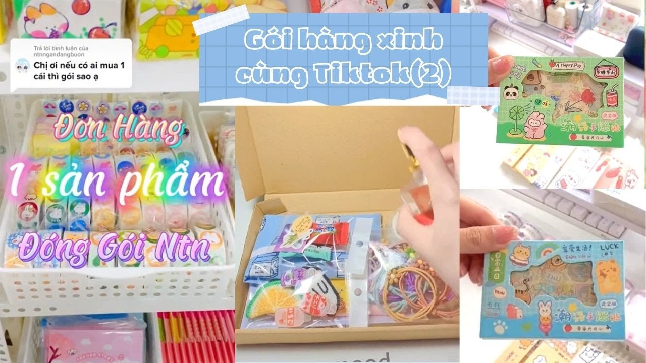 [Packing orders] ✨Gói hàng xinh xẻo cùng Tiktok- Link shop ở phần bình luận ✨(phần 2)