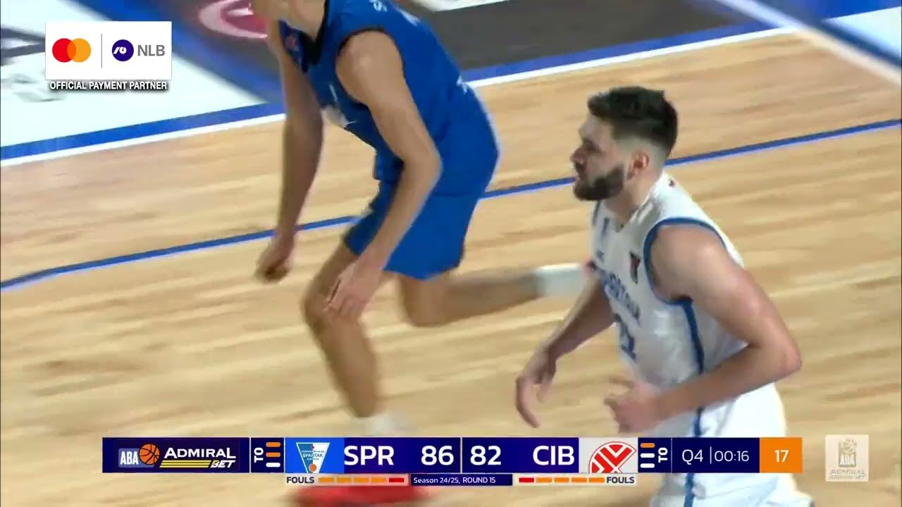 Dalibor Ilić seals the win with a dunk! (Spartak Office Shoes - Cibona, 1.5.2025)