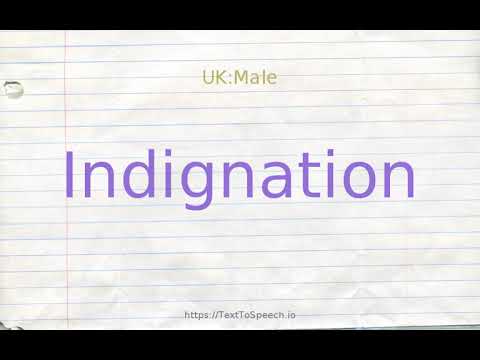How to pronounce indignation - YouTube