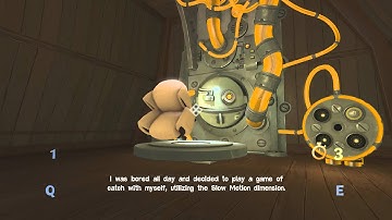 Quantum Conundrum walkthrough - Hang Time - Yellow Wing