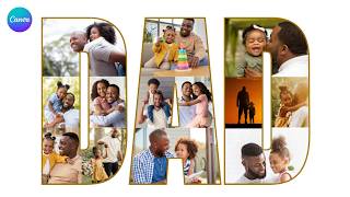 Create a Father’s Day Photo Collage Text Frame in Canva