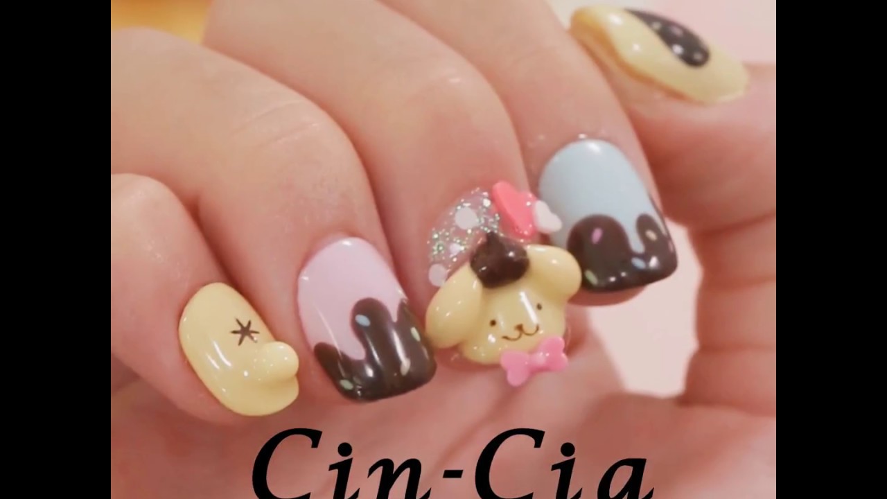 ポムポムプリン ネイルチップ 24個入り ポムポムプリン ネイルチップ24チップ - メルカリ