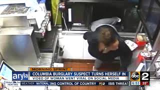 'Hamburgler' turns self in after video of her breaking into McDonald's goes viral