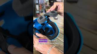 Capacete Iron Pro N1 Azul para Skate e Patins Niggli Copia