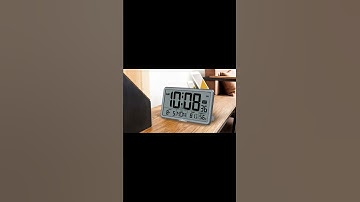 Digital Wall Clock Large Display with Time, Date, Temperature, LED Digital #shorts