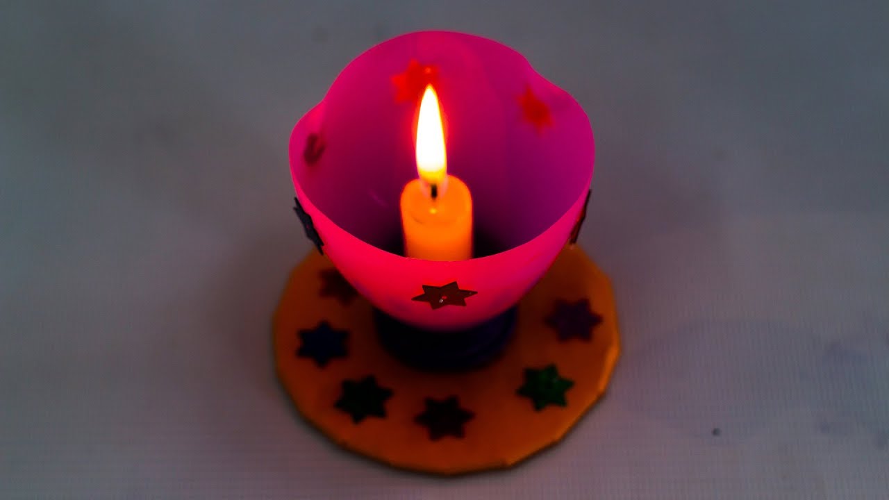 Plastic Bottle Candle Holder YouTube