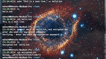 Encrypt Decrypt files using Openssl