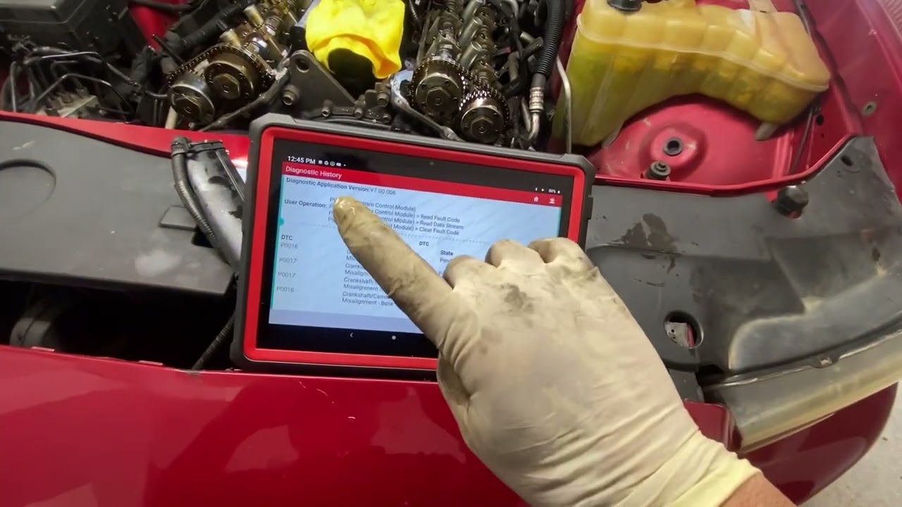 2011 CHARGER 3.6L code P0017 después que comandaron el CAM PHASER con escanner altas revoluciones