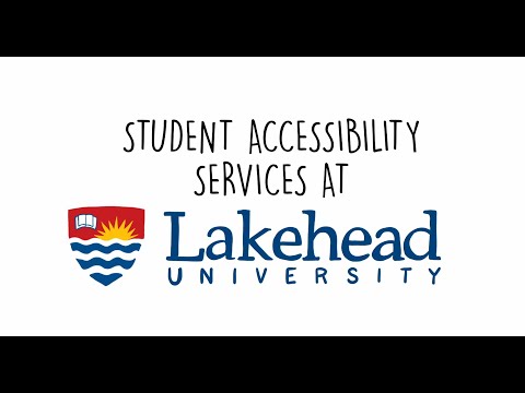 Student Accessibility Services at Lakehead University