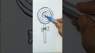 Creative drawing ideas lollipop drawing art satisfying shortsfeed shorts trending howtodraw