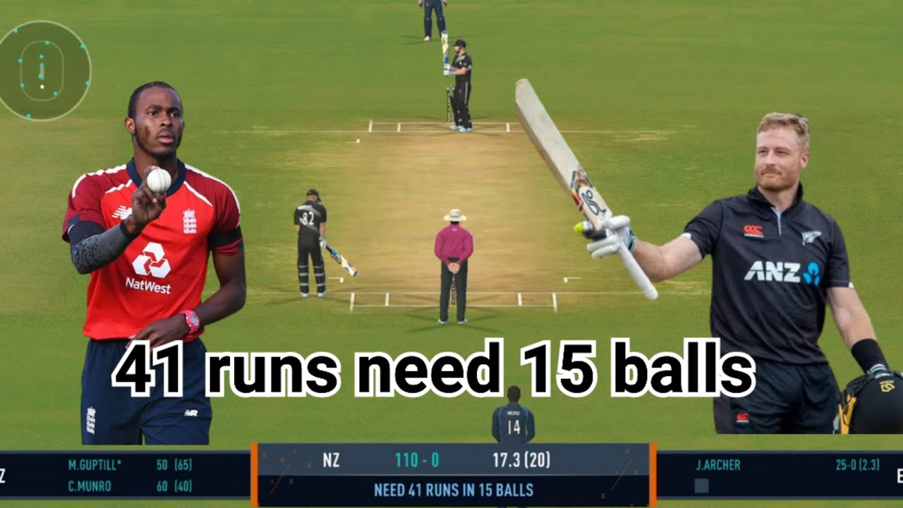 Newzealand Win 41 Runs In 15 Balls Against England | Real Cricket 24 ...