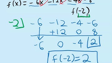 Remainder Theorem - Synthetic Substitution