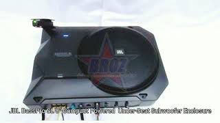 Broz car accessories - jbl basspro sl 8" compact powered under-seat
subwoofer enclosure