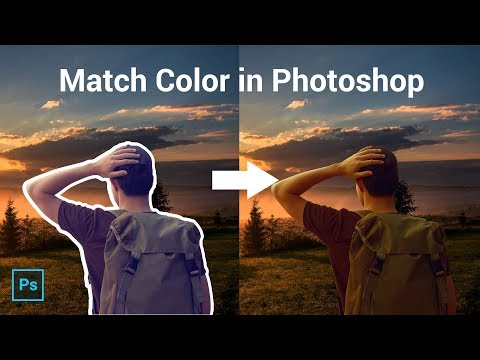 2 Powerful techniques to quickly match subject With a background in photoshop