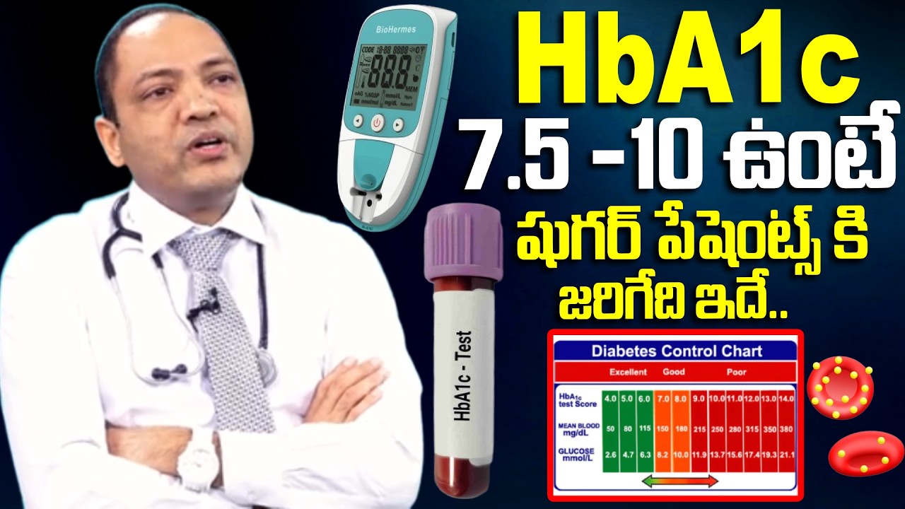 Must Watch | Hba1c 7.5 -10 ఉంటే జరిగేది ఇదే.. | Hba1c Normal Range | Hba1c Test | Diabetes