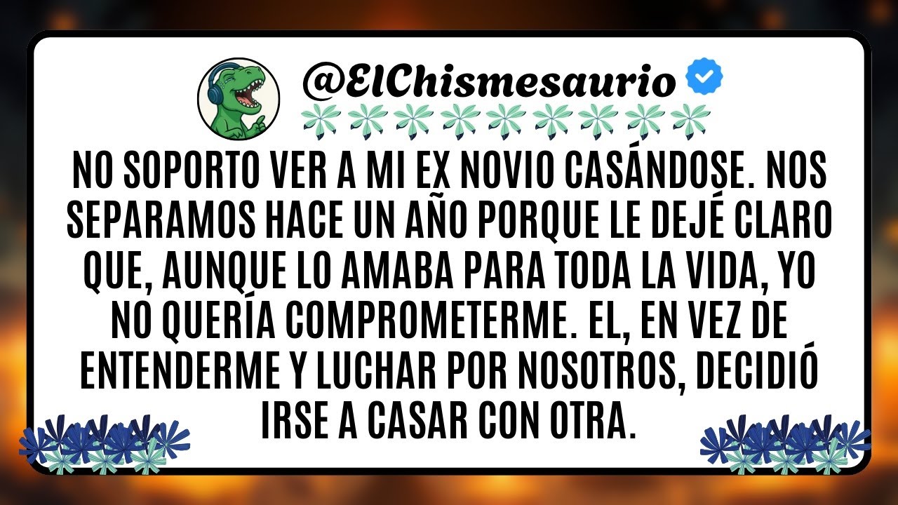 No soporto ver a mi ex novio casándose. Nos separamos hace un año porque le dejé
