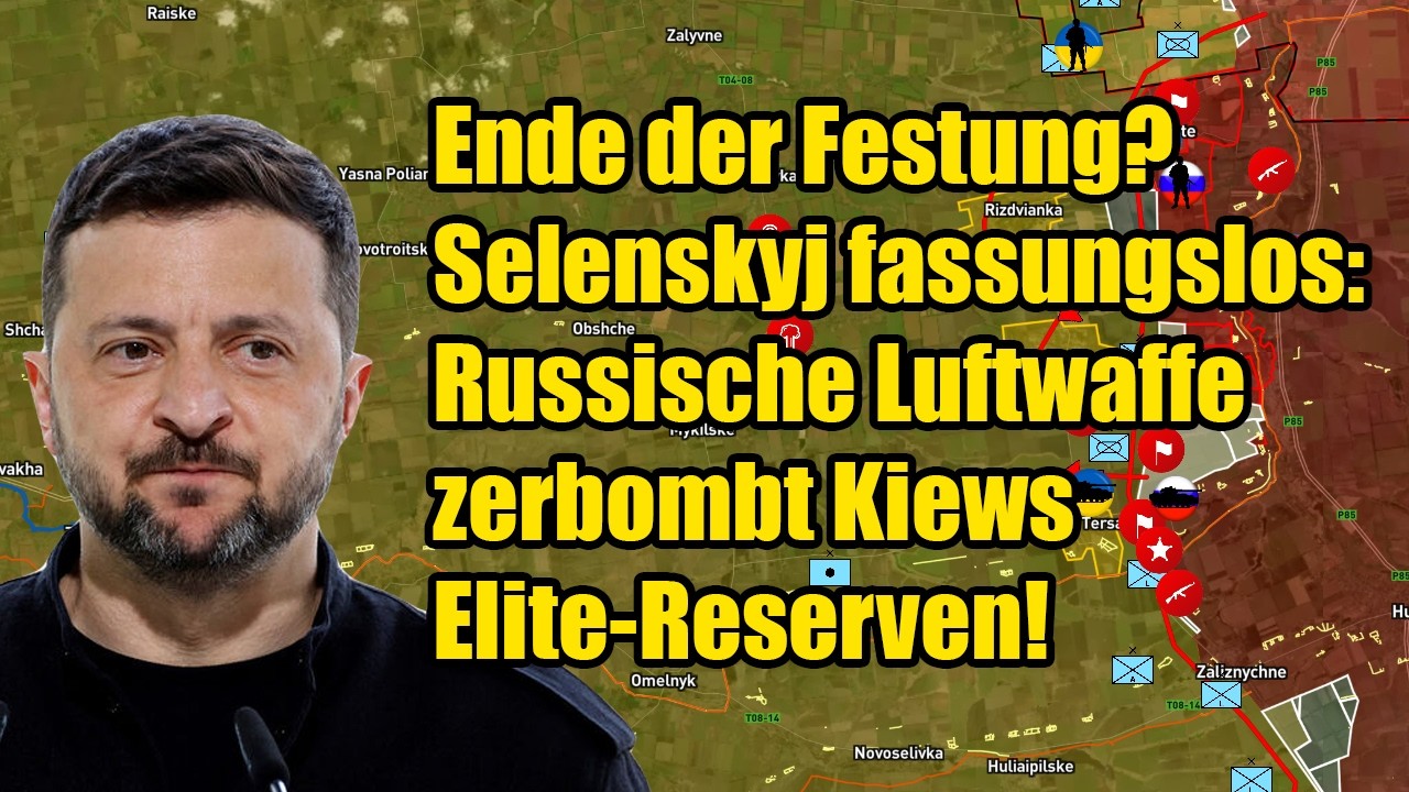 Ende der Festung? Selenskyj fassungslos: Russische Luftwaffe zerbombt Kiews Elite-Reserven!