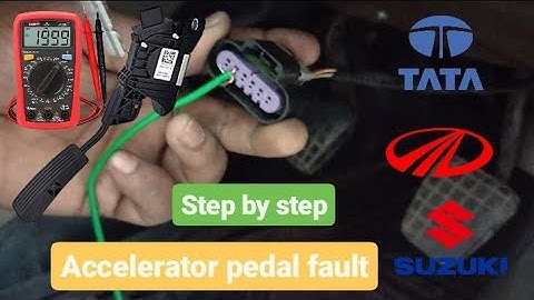 Accelerator pedal not working | LOW PICKUP | RPM LOCK | PICKUP STUCK