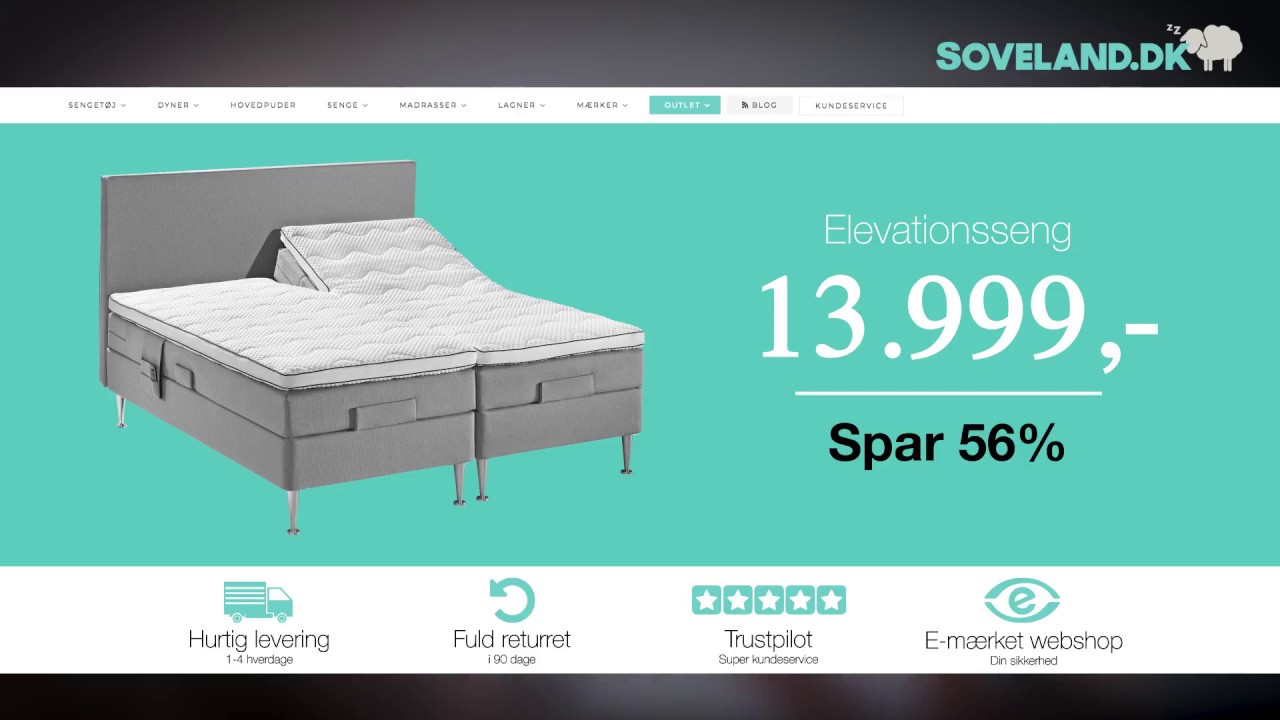 Dansk produceret elevationsseng - Soveland.dk