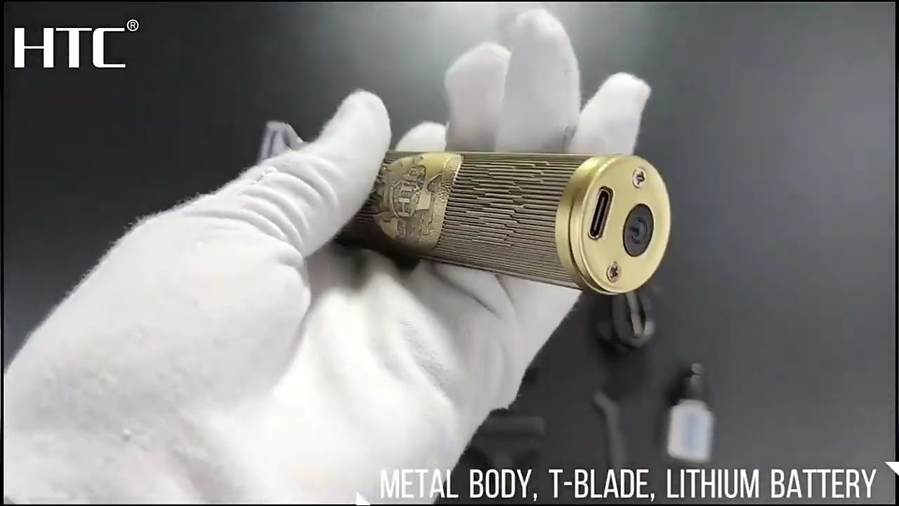 HTC AT-178 Rechargeable Hair Clipper T-Blade Professional Trimmer for Men Beard Hair & Styling