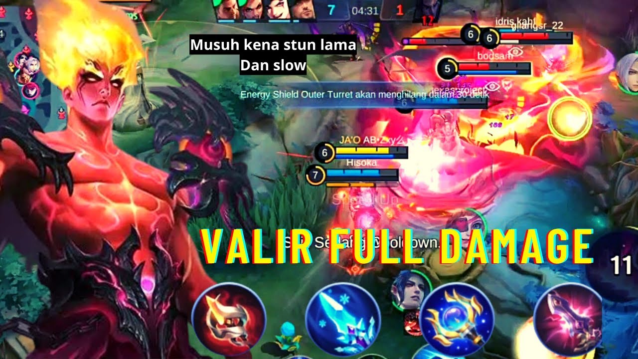 BUILD VALIR MAGE TERSAKIT DAN TERKUAT 2023 mobile legend top global valir Indonesia