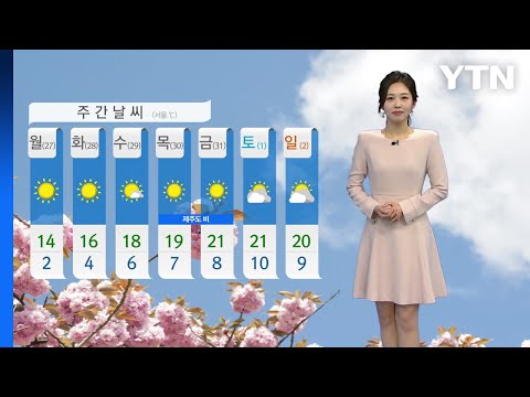 [날씨] 내일 전국 대체로 흐림..동해안 비 / YTN