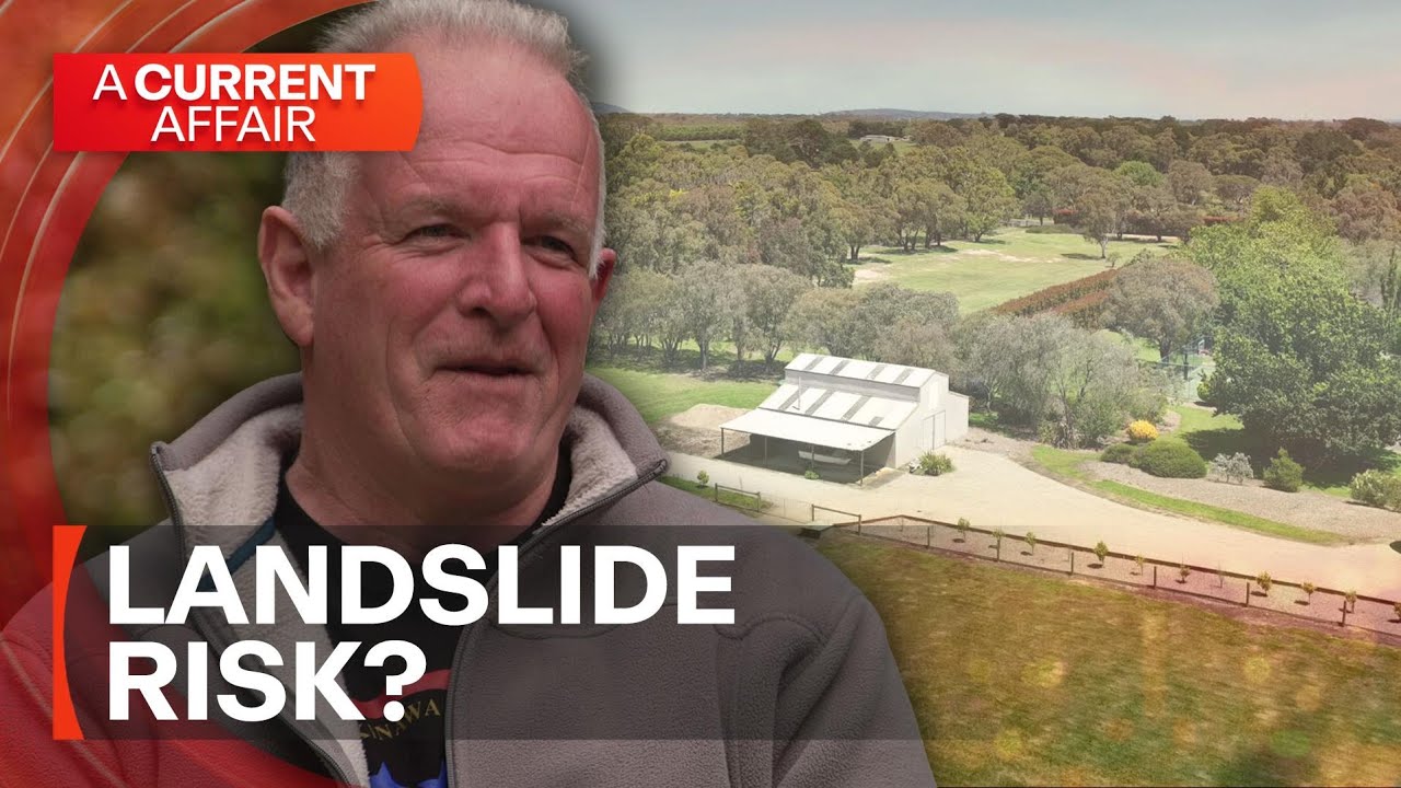 Home on six hectares of flat land deemed landslide risk | A Current Affair