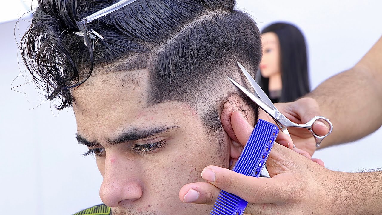 فقط في ٣ خطوات تعليم احدث واسرع انواع التدريج ال 3D للشعر ودمج الشعر الاعلى مع التدريج للمبتدئين Vip