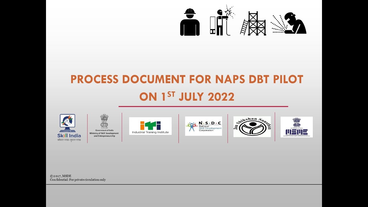 DBT IN APPRENTICESHIP PROCESS AND Guidelines ISSUED BY DGT, DBT REGISTRATION,