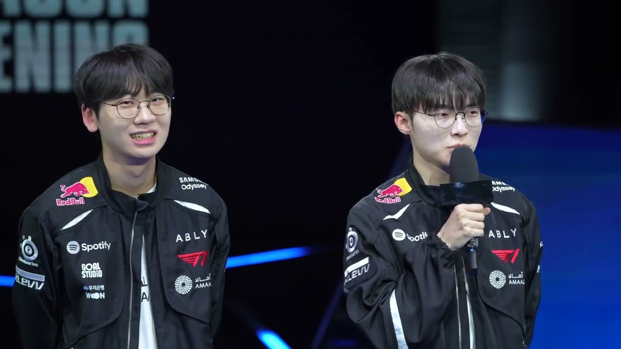 [4K] 2026 LCK 시즌오프닝 이벤트 직관 라인CK 팀탑 vs 팀미드 인터뷰 | Doran, Faker 도란, 페이커