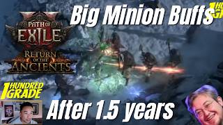 Poe2 [0.5] Big Minion Buffs in the SpiritWalker Showcase. Melee chain attacks and rage.
