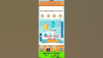 Braindom Riddle 2021 Updated Level 58 How many people live here Walkthrough