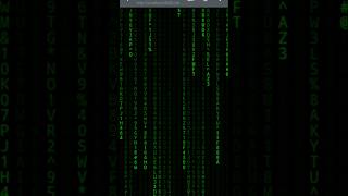 Code the MATRIX Rain in 60 Seconds! 🟩😎 #Shorts #ytshorts #coding