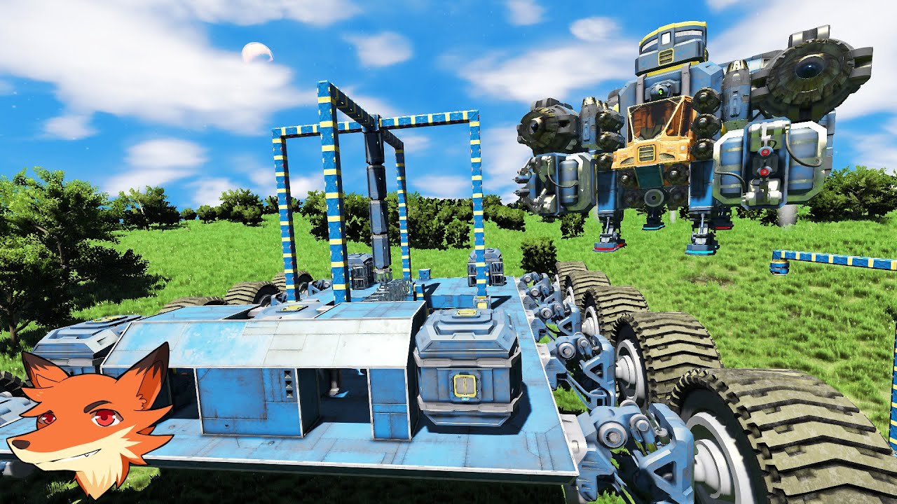 Space Engineers - Survie #09 - Le vaisseau constructeur, le véhicule ...