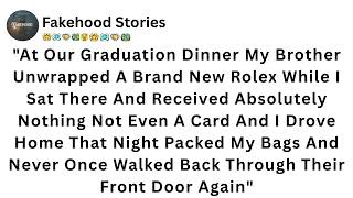 At Our Graduation Dinner My Brother Unwrapped A Brand New Rolex While I Sat There And Received