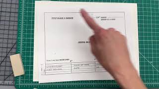 How to draw your border and title block