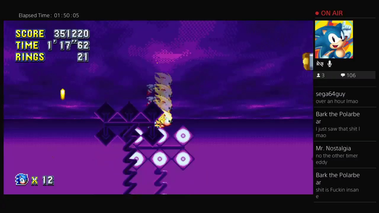 Sonic Mania - Sonic & Tails (100%) Speedrun