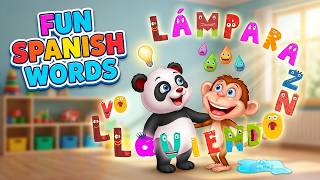 ABC Infinite Spanish Words - Lesson 12 - LÁMPARA, LANZAR, LÍQUIDO, LLOVIENDO | Craox Technologies screenshot 5