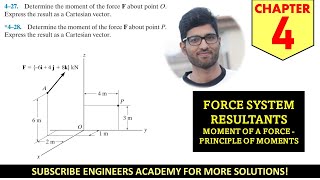 Force System Resultants Moments Chapter 4 (Hibbeler Statics 14th Edition) Engineers Academy