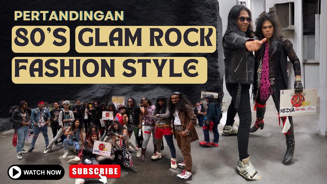Pertandingan '80's GLAM ROCK FESYEN'  di Jalan TAR Kuala Lumpur