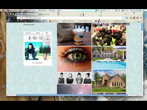 How to create extra pages/links on tumblr.