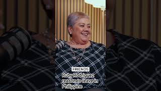 Ruby Rodriguez Reason To Leave In Philippines
