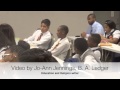 Dr. Mike Wilds talks to students from Kipp Tulsa Academy