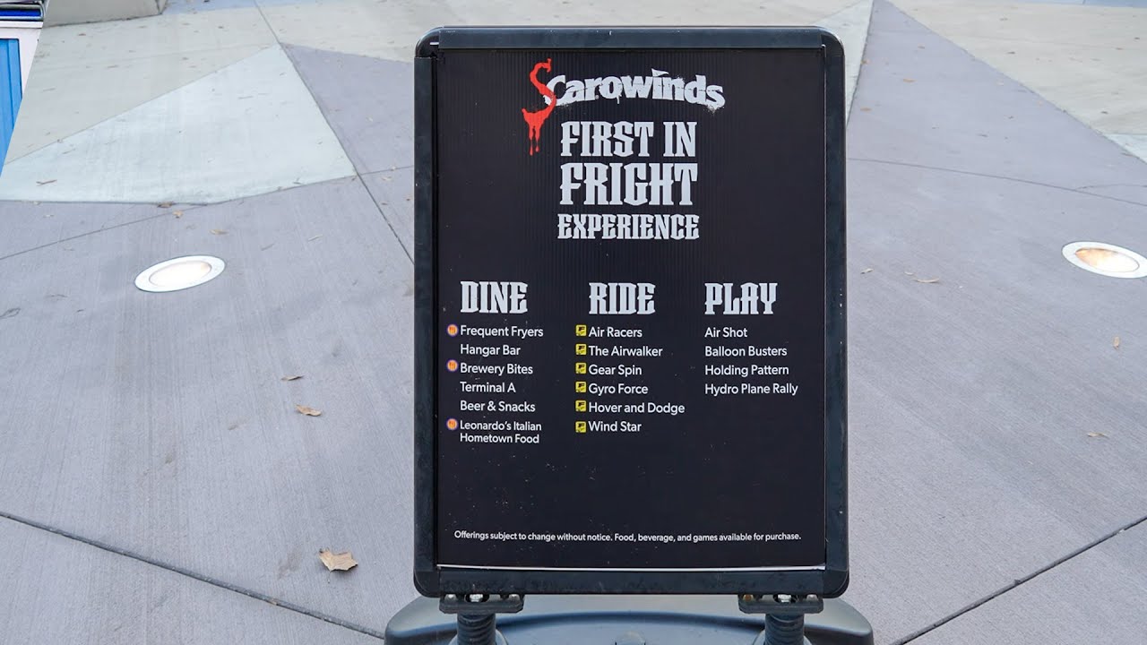 First in Fright experience 2023 (holding area for Scarowinds)