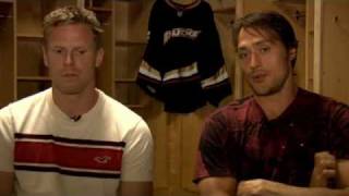 Teemu Selänne And Saku Koivu